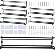 Set di 6 Specchi per Spezie Ossidrico - 29 x 6,5 x 6,5 cm - Costruito con Acciaio di Alta Qualità