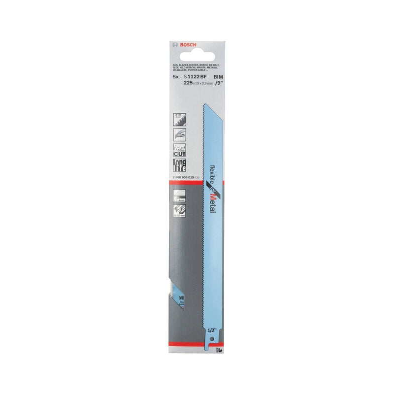 BOSCH-A 5 LAME S1122 BF PER LAMIERA PER SEGA- 1,0 confezione
