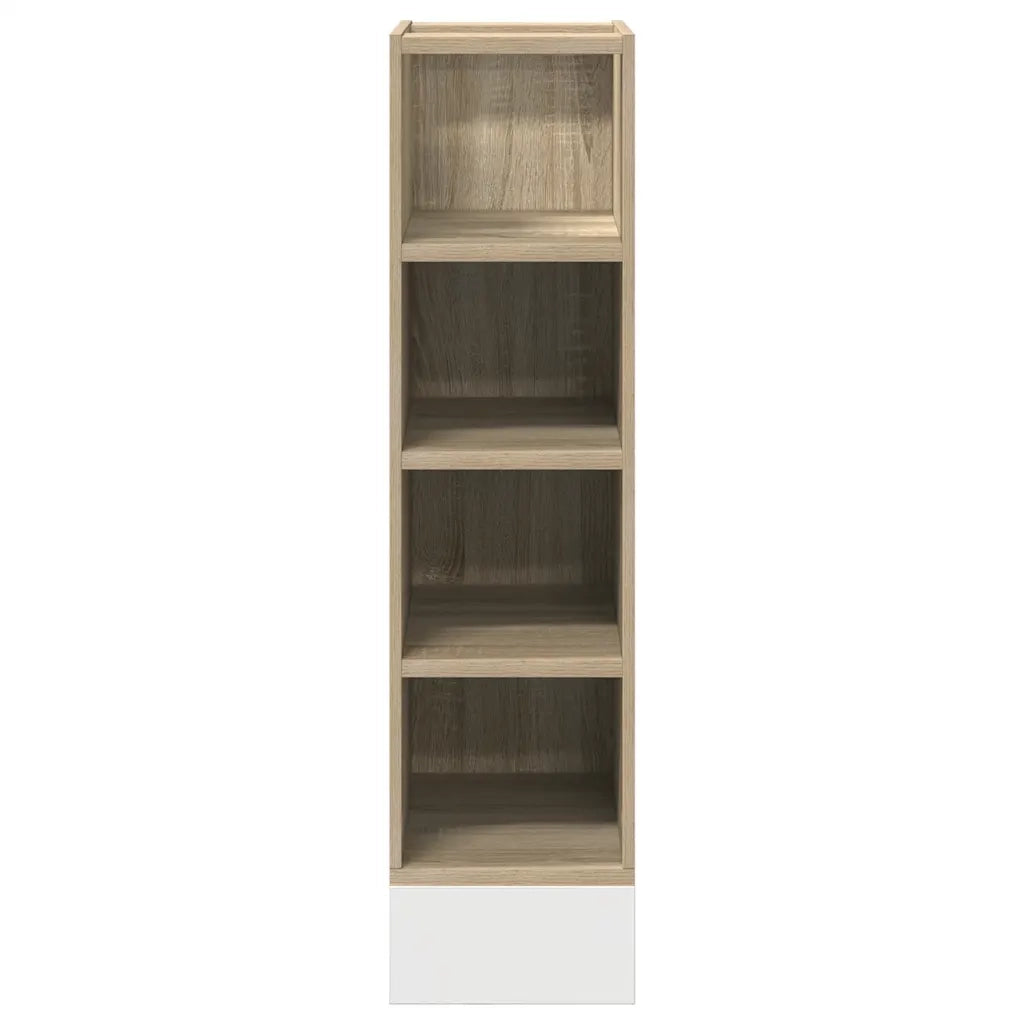 Armadio basso multifunzione da cucina portaoggetti 20 x 44 x 81 cm in legno multistrato rovere sonoma 02_0050456