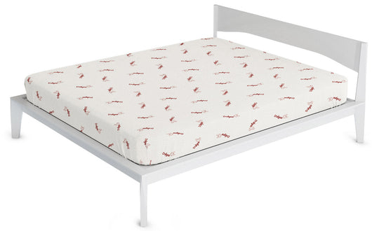 Coprimaterasso Matrimoniale in Poliestere e Fibra di Crabyon Bordeaux