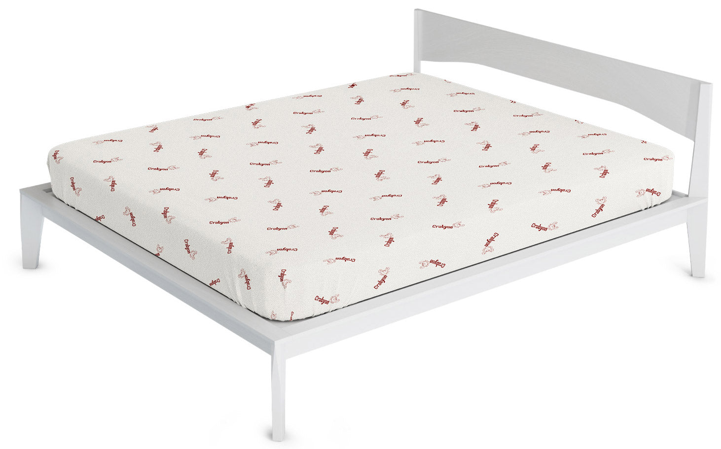 Coprimaterasso Singolo in Poliestere e Fibra di Crabyon Bordeaux