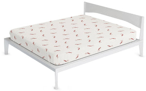 Coprimaterasso 1 Piazza e Mezzo in Poliestere e Fibra di Crabyon Bordeaux