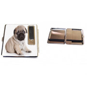 Trade Shop - Portasigarette Sigarette + Accendino Antivento Ricaricabile Usb In Metallo -