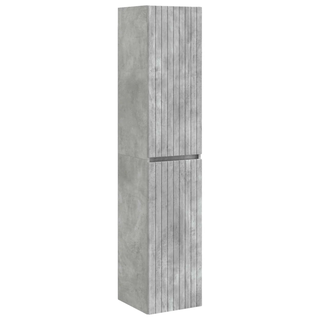 Set di mobili per il bagno 3 pz Grigio Cemento 3406086