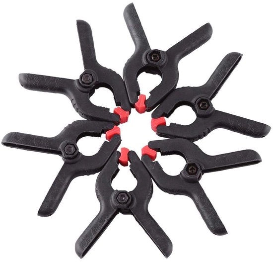Clip per Fotografia 6 Stuks - Clip per Lente - Clip per Fotostudio - Manico Antiscivolo - Clip in Nylon Durevole - Adatto per Sfondo - Clip per Fotografia