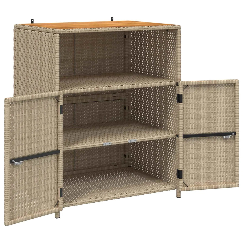 Armadietto Beige 70 x 50 x 87 cm Poliestere e Rattan Roly CFW3304300