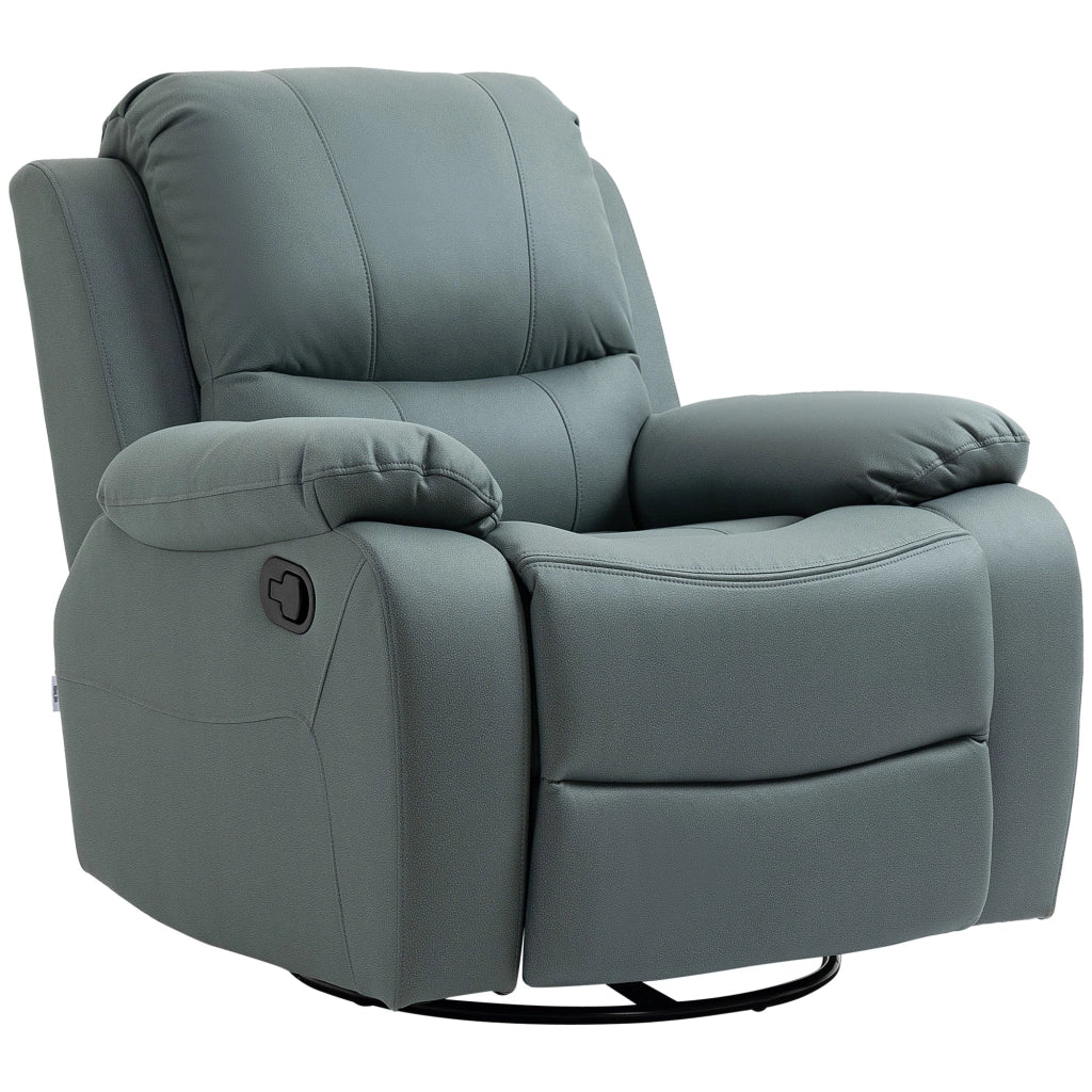 Poltrona relax girevole reclinabile ¨C zephmum ¨C verde 93x100x98