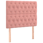 Testiera | Testata Rosa 100x7x118/128 cm Velluto
