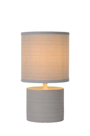 Lampada da tavolo Lucide Greasby grigia ceramica E14