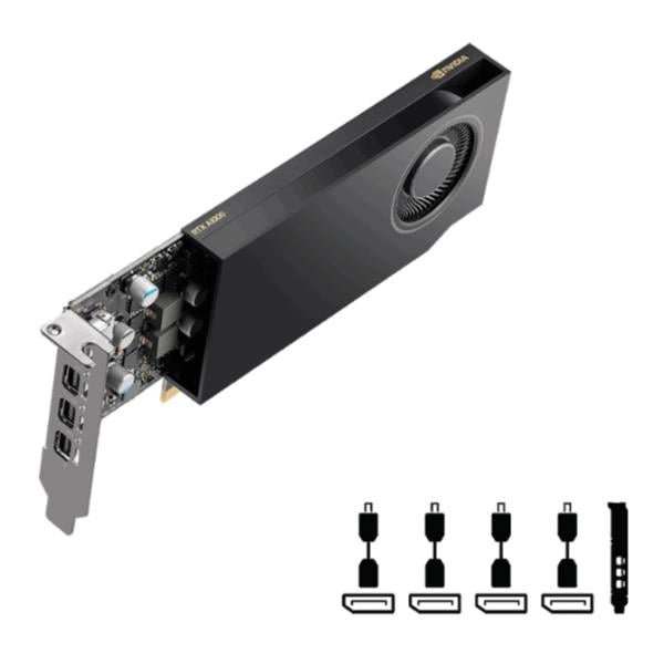 Pny vga quadro rtx a400 4gb, 4x mini dp, 1x atx bracket, low profile, oem vers - VCNRTXA400-SB