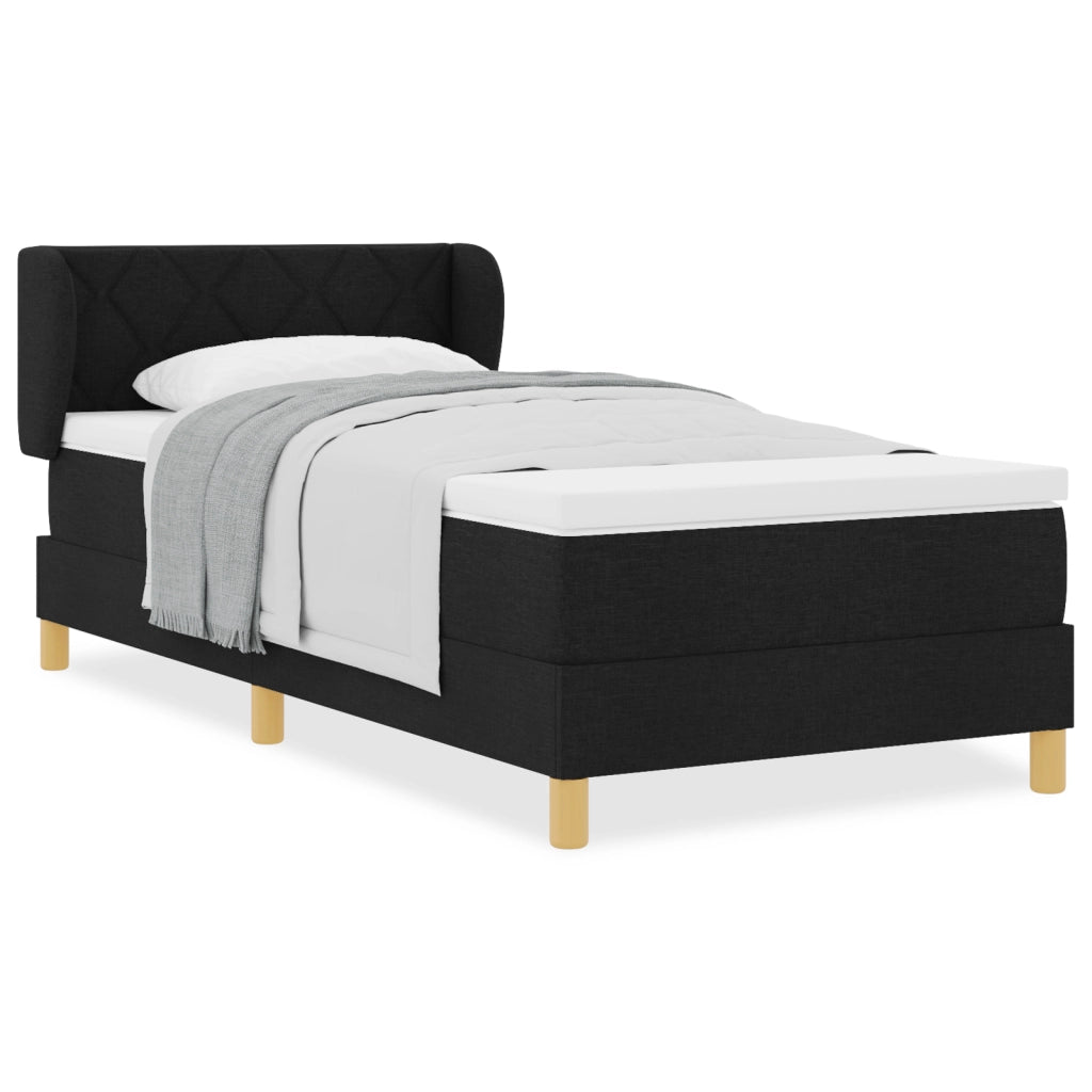 Letto con Box Spring e Materasso, 100x200 cm, Tessuto