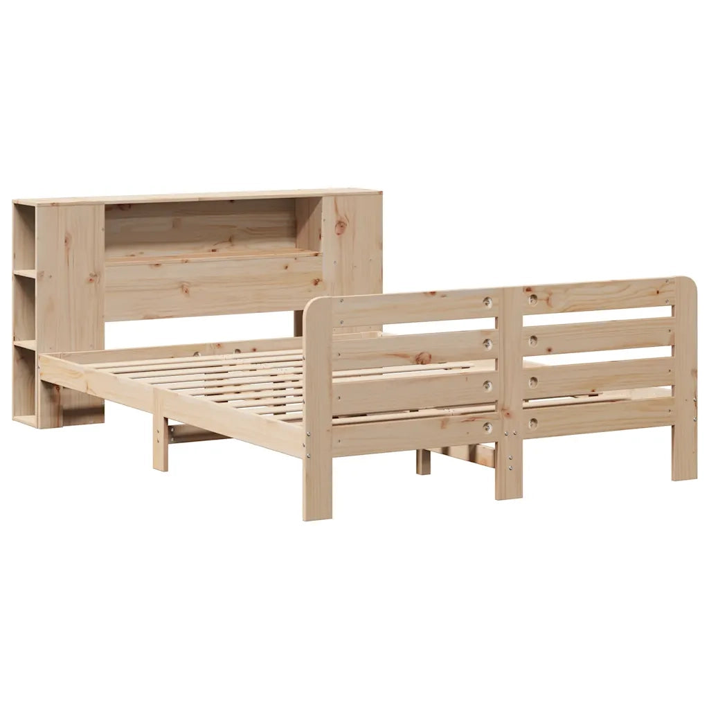 Letto senza Materasso 135x190 cm in Legno Massello di Pino 3309896