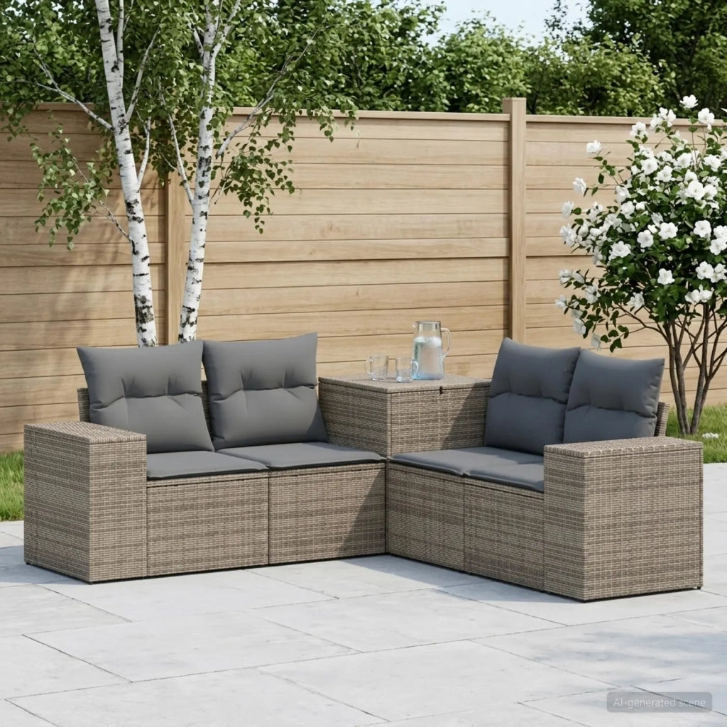 Set di divani 5 pz Grigio e Grigio Scuro 3447920