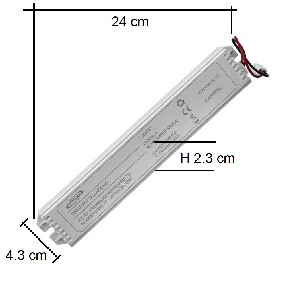 Kit sistema di emergenza per trasformare lampade a LED da 3w a 50w in luce anti black out 220V