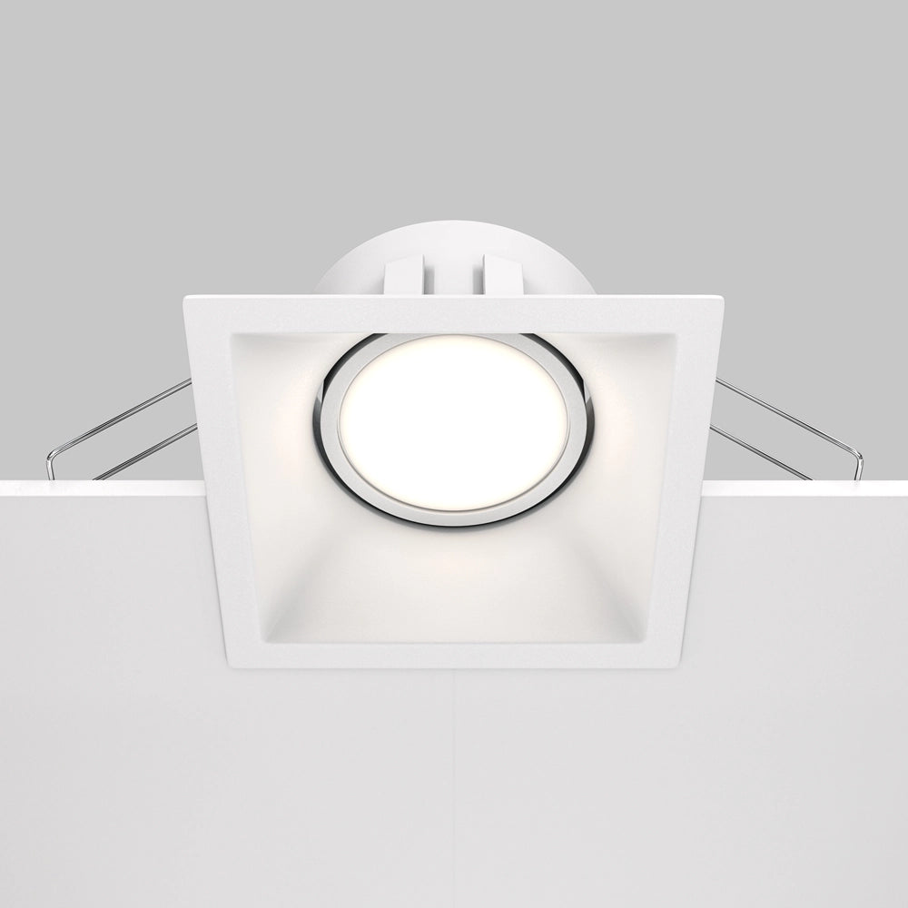 Maytoni faretto incasso DOT quadrato bianco GU10 DL029-2-01W