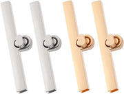 Accessori per borse - Set da 4 - Chiusure metalliche - Chiusure a muro - Accessori DIY - Argento - Accessori per borse