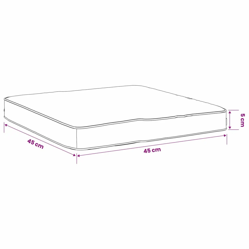 Cuscini per Sedia in 4 Pezzi VUGHT 4 pcs 100% Poliestere Rosa 946262