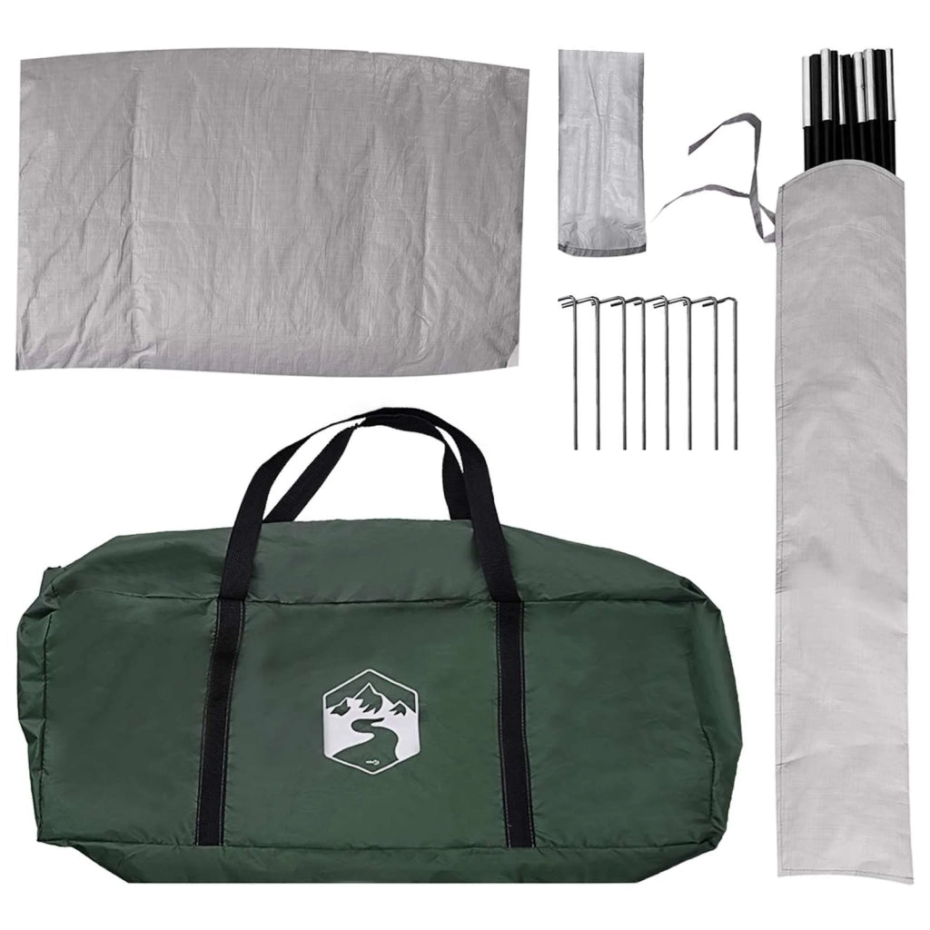 Tenda da auto con tetto Verde militare 239 x 210 x 210 cm 42028538