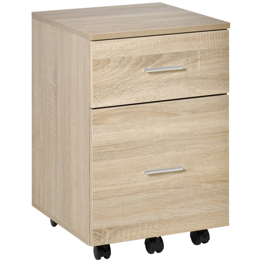 Scrivania con cassetti ¨C zephmum ¨C rovere 39.5x39x58.5 cm