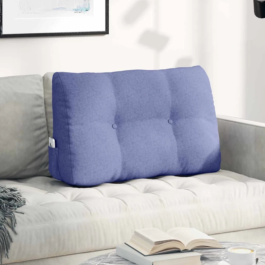 Cuscino per Schiena Blu jeans 80 x 24 x 50 cm Tessuto 42014426