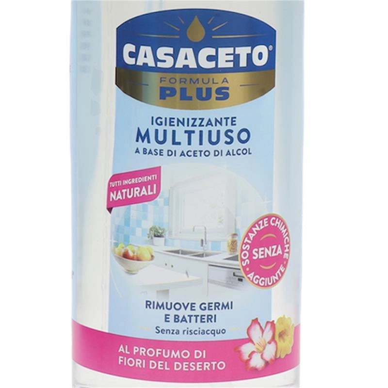 CASACETO PLUS IGIENIZZANTE MULTIUSO ACETO DI ALCOOL DA 750ML FIORI DEL DESERTO