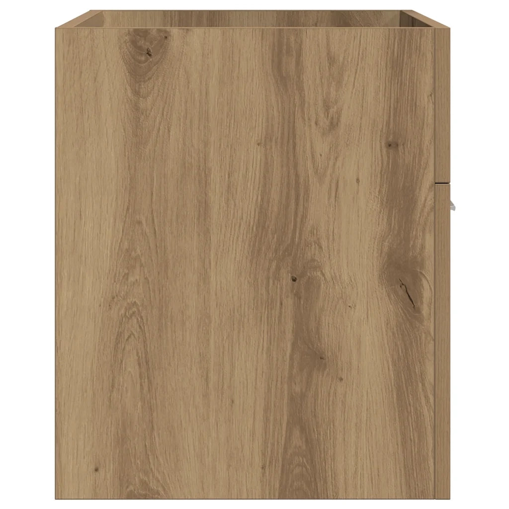 Mobile Lavabo Bagno-Armadietto da bagno Rovere Artigianale 90x38,5x46cm Multistrato