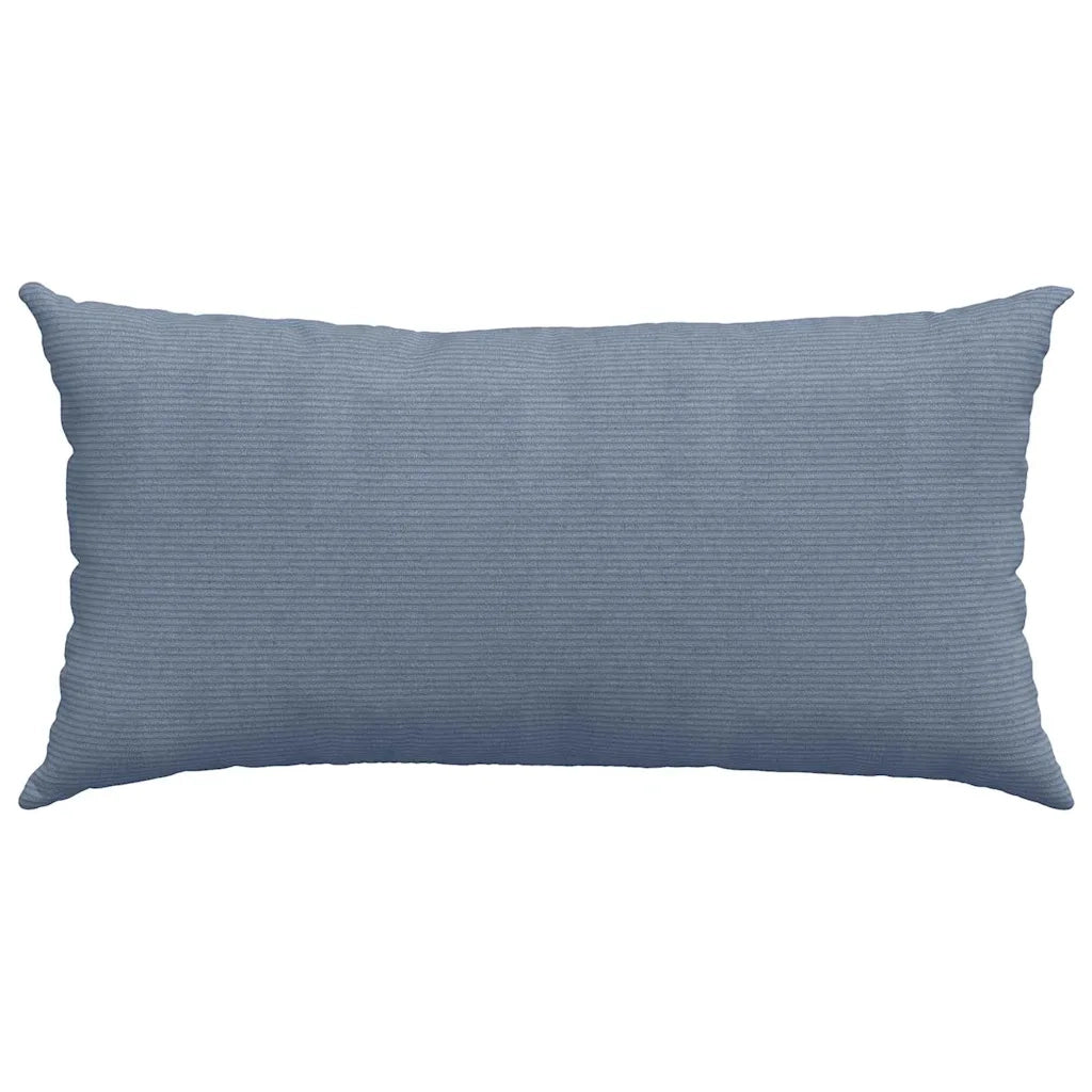Cuscini da Divano 2 pz | Cuscini per sedie Blu 80 x 40 cm Tessuto in Cords