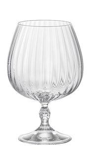 Set 6 Calici Liquore Cognac in Vetro America' 20s 65 cl Bormioli