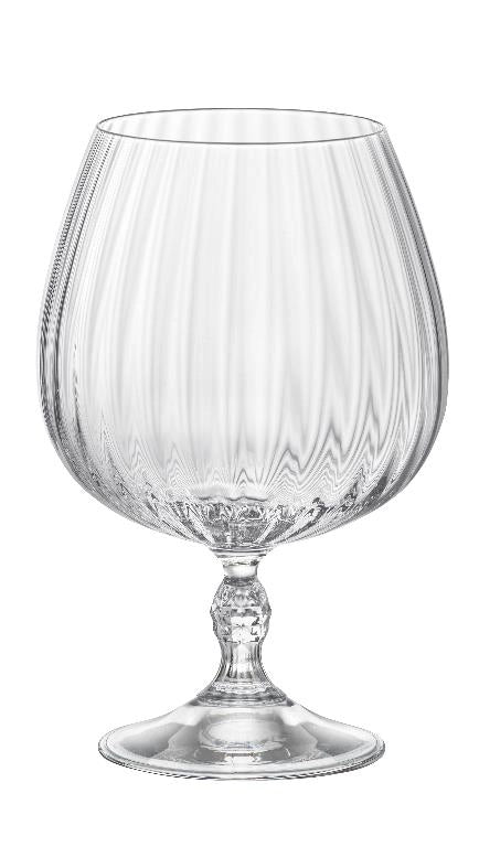 Set 6 Calici Liquore Cognac in Vetro America' 20s 65 cl Bormioli
