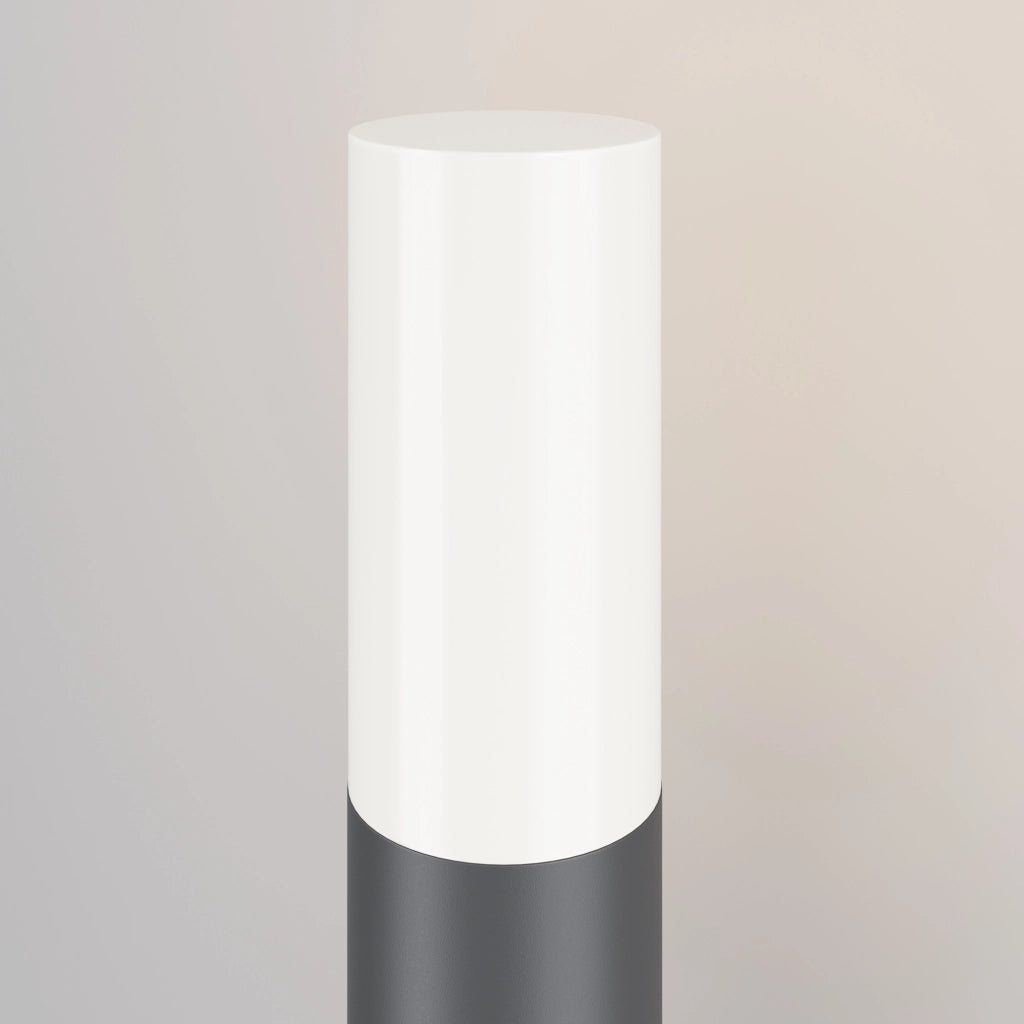 Lampada Da Terra Moderna Per Esterno Metallo Grigio 1 Luce E27 60W Ip54