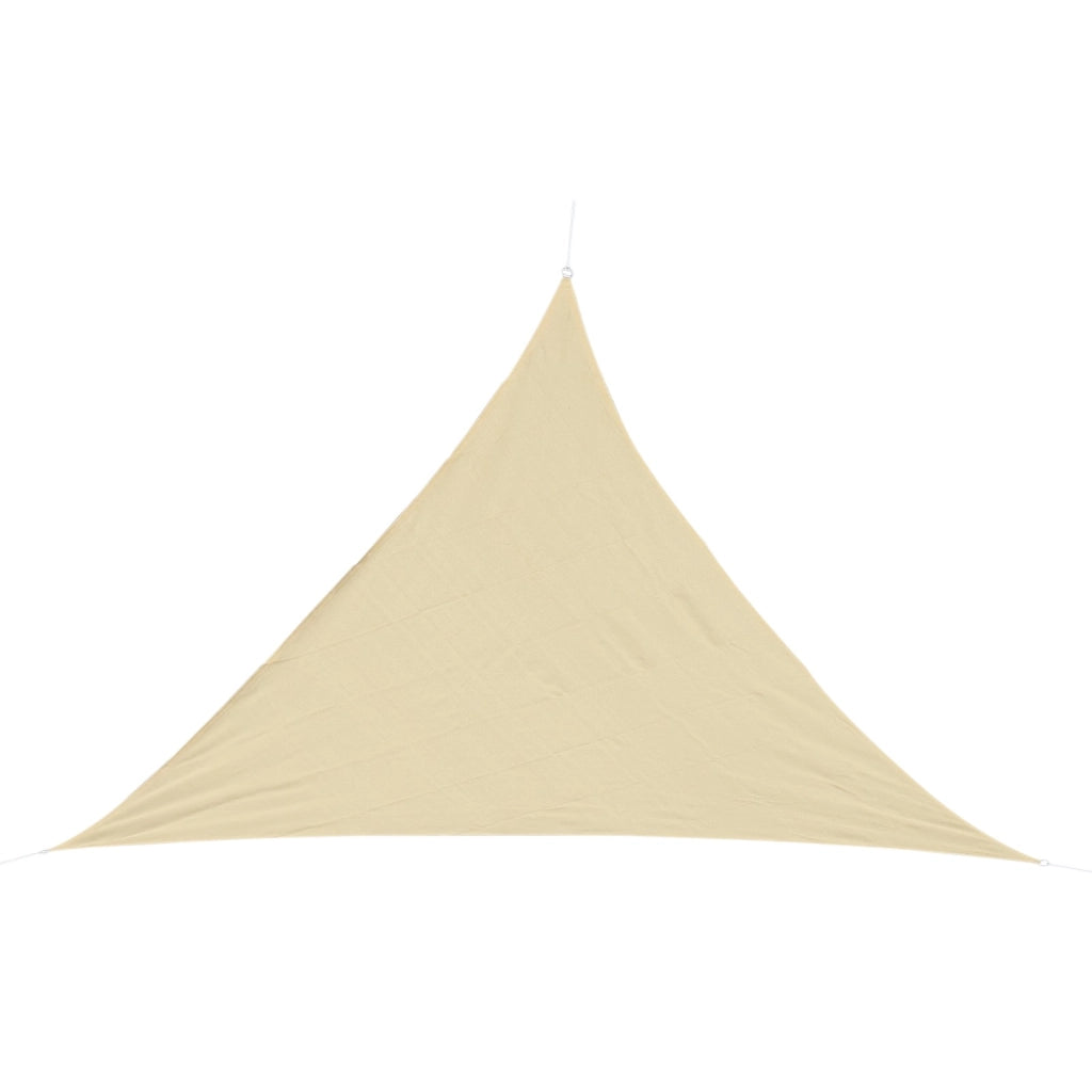 Tenda da sole triangolare ¨C zephmum ¨C 4x4x4 m, giallo, PE e acciaio