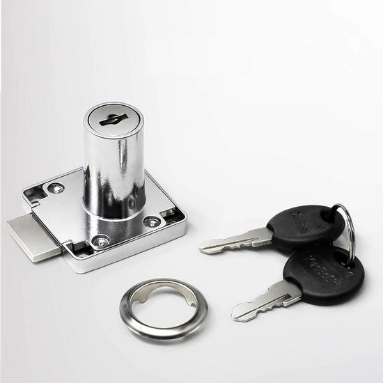 Cilindro di chiusura a chiave 22mm/32mm - Bloccaggio - Cerniera di sicurezza - Incluso 2 Chiavi