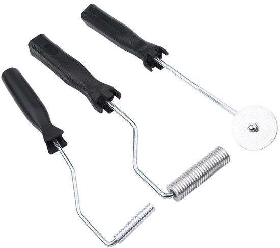 Lamineerroller Leggero - Roller in Fibra di Vetro - Compattatore di Smalto - Lega di Alluminio - Duraturo - Facilita il Lavoro - Roller in Fibra di Vetro - Peso: 1,5 kg - Lunghezza: 60 cm - Materiale: Lega di Alluminio - Diametro: 8 cm