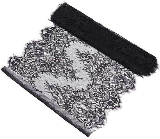 Tessuto di nylon zavorra 3 metri - Disegno fiorale - 41 cm di larghezza - Sostenibile - Per cucire o ricamare - Tessuti