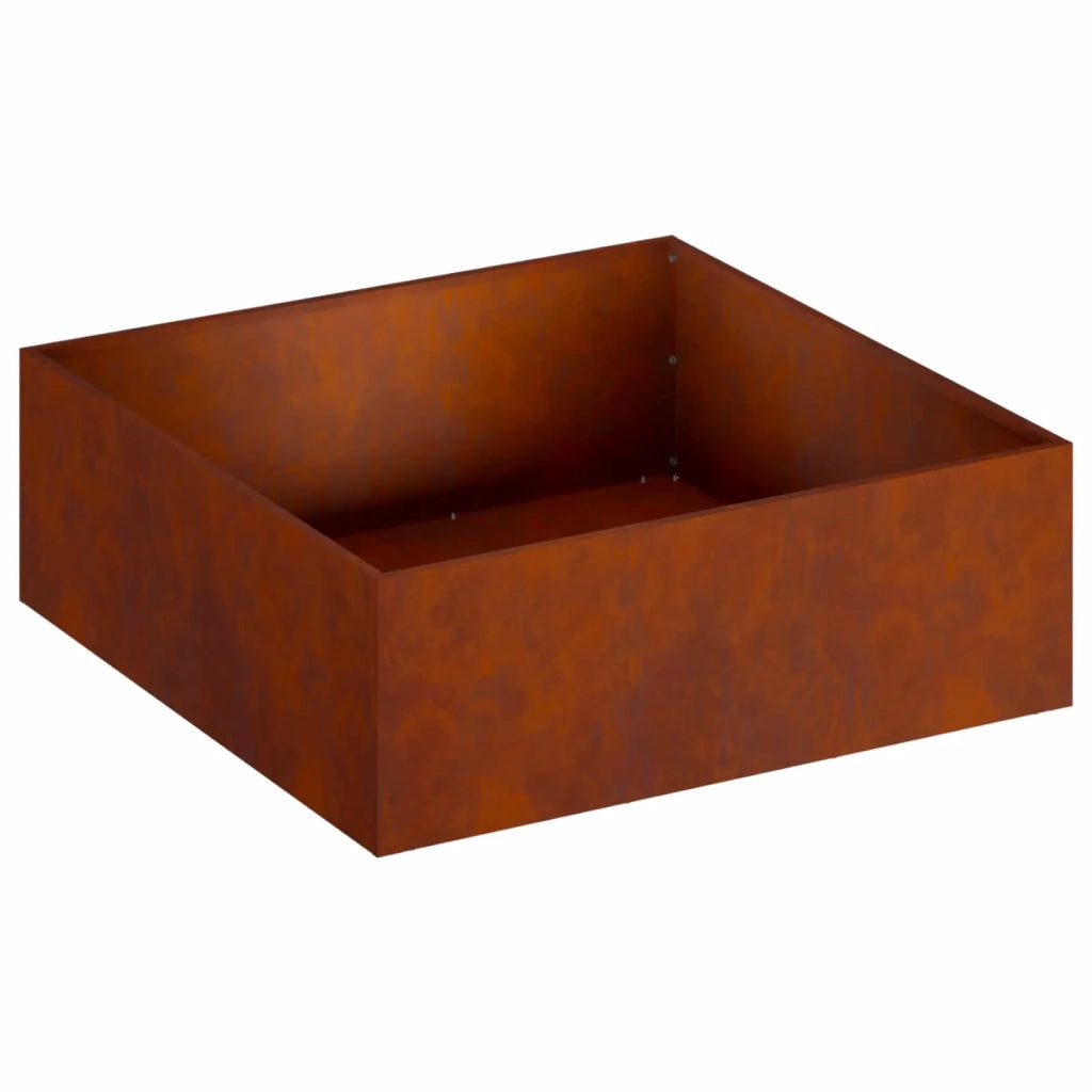 Vaso da giardino Ruggine 40 x 40 x 20 cm Acciaio Corten 8004992