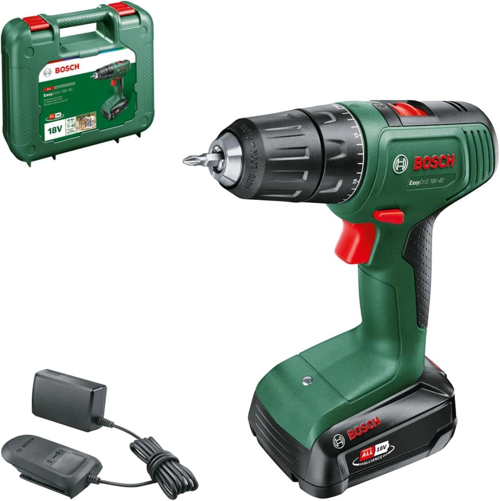 Bosch Avvitatore a batteria EasyDrill 18V-38 (1 batteria 2,0 Ah, sistema 18 volt, in valigetta)