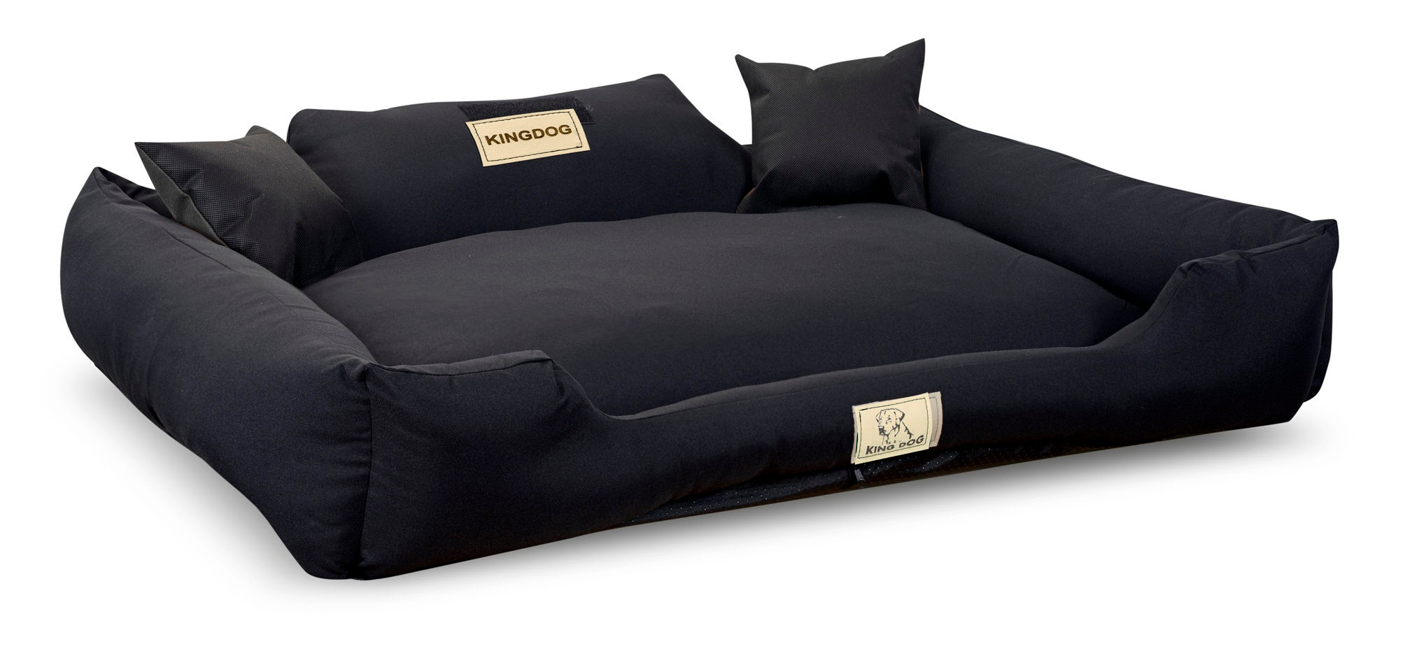 AIO FACTORY 115x95 cm KINGDOG MM43 Cuccia per cani personalizzabile nera