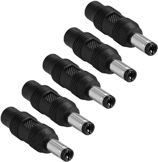 Adattatore DC 5,5 mm x 2,1 mm maschio a 3,5 mm x 1,35 mm femmina - nero - Accessori per elettronica
