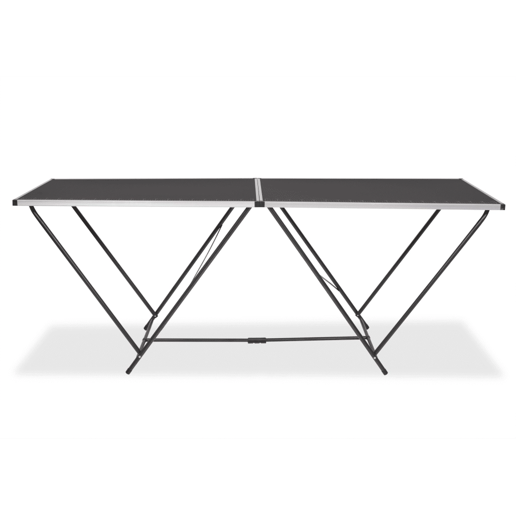 Tavolo Pieghevole per Carta da Parati MDF Alluminio 200x60x78cm CFW8353256