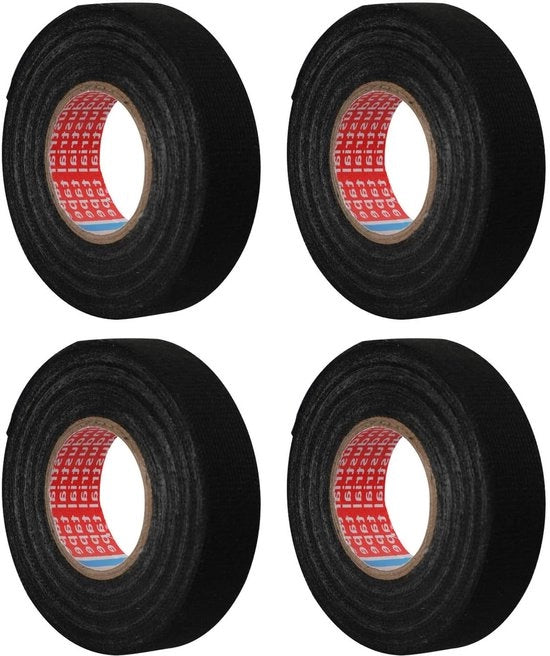 Pakketti di gomma nera per isolamento termico e protezione da calore (19 mm x 15 m) - Set da 4 pezzi