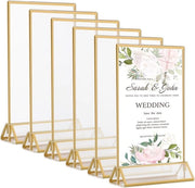 Tavoli di Supporto per Menu - 6 Pezzi - Ghiaccio - Plexiglas