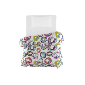 Trapunta Invernale Matrimoniale Stampata in Microfibra 200gr Double Face Cerchi Astratti