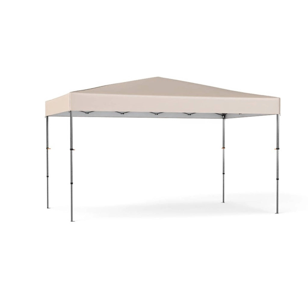 Tenda da campeggio per eventi commerciali da esterno pieghevole, 365 x 225 CM tenda a baldacchino pop-up con borsa portatile Beige-Tende parasole