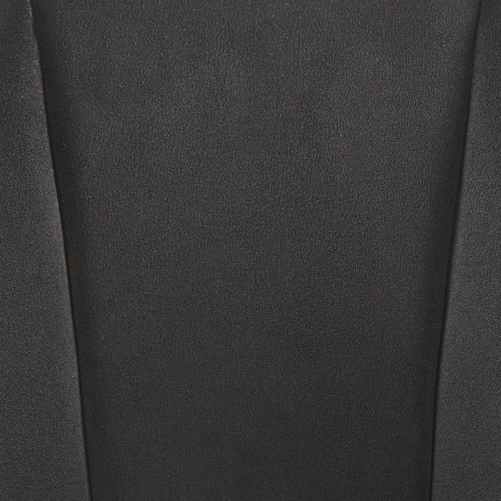 Poltrona in velluto Nero con base in metallo dorato Sedia a vasca con rotondo Glam Retro Living Room