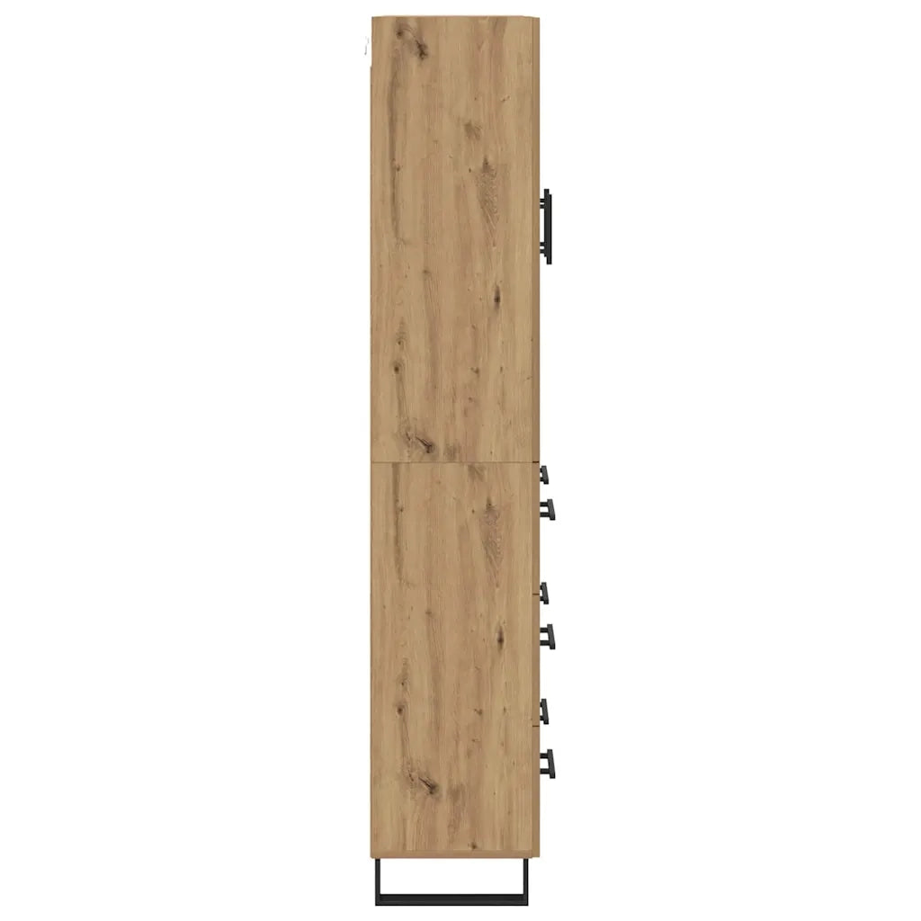 Credenza 2 pcs Rovere artigianale 69,5 x 34 x 180 cm