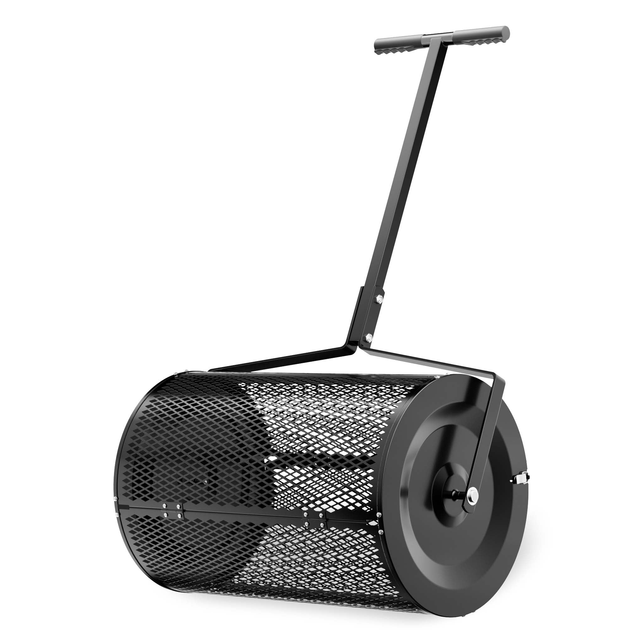 Rullo spargiterriccio e spandicompost 75 l, 110x64x40 cm, gabbia a rete