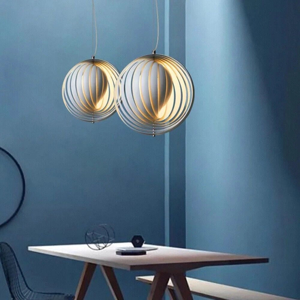 Lampadario a sospensione moderno in ferro Bianco da soffitto con attacco E27