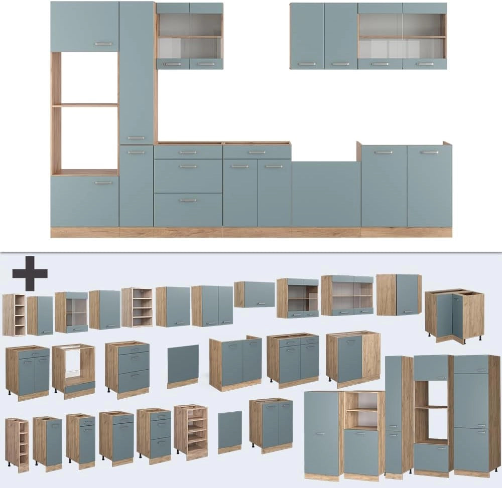 Pannello frontale R-Line, Nero lucido, 60 cm senza piano di lavoro, per la libera combinazione all'interno di sistemi cucina modulari