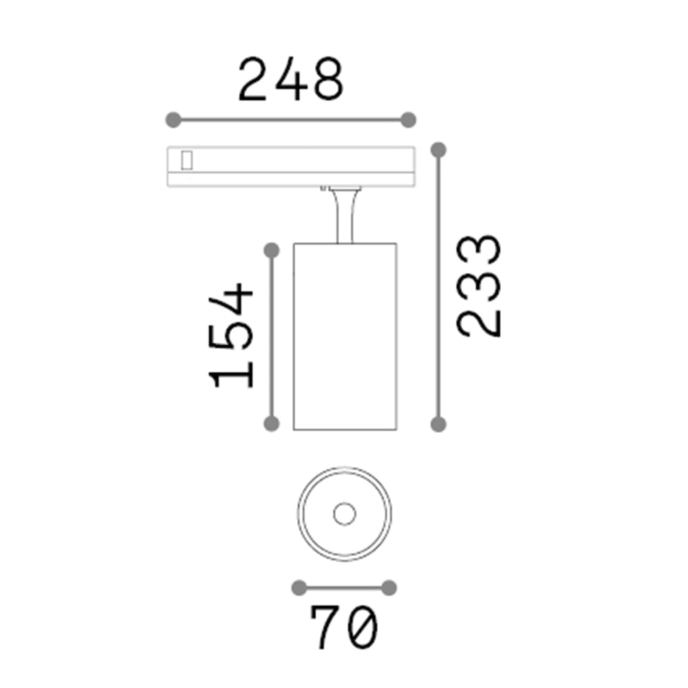 Proiettore Fox Dali Alluminio-Materie Plastiche Bianco Led 25W 3000K Cri90