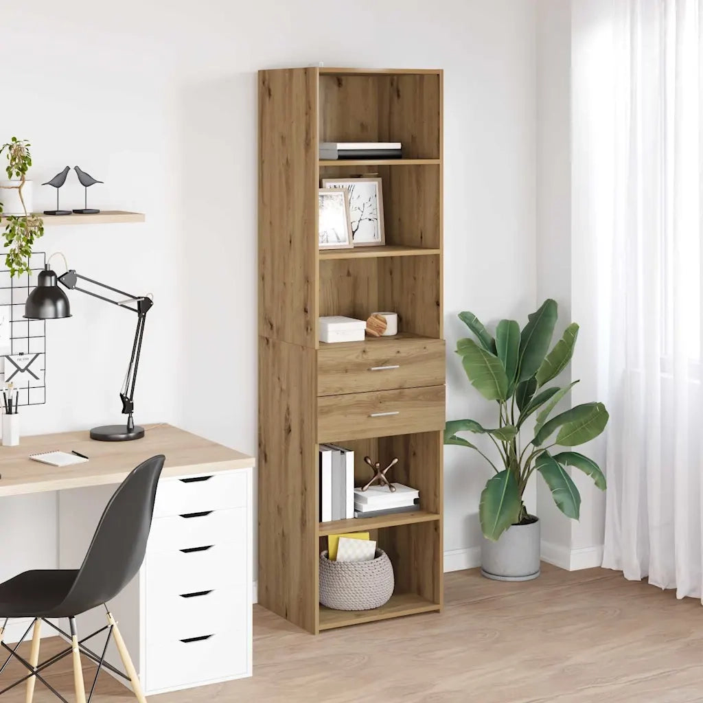 Credenza | Madia | Buffet da pranzo | Armadio da pranzo con cassetto Rovere artigianale 45 x 42,5 x 185 cm